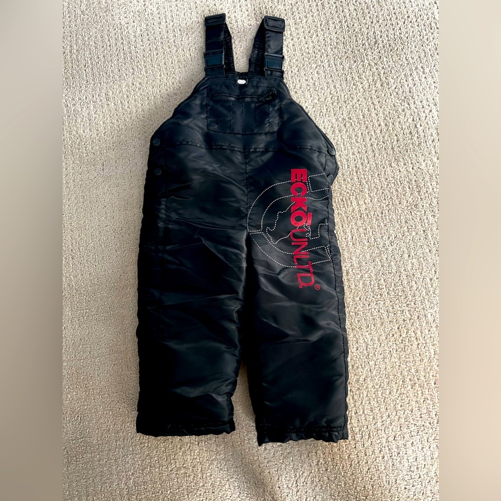 Ecko Unlimited black Snow Overalls- 3T